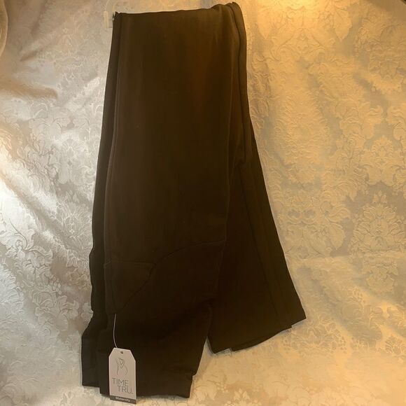Time and Tru Pants - Time And Tru Maternity Medium 8-10 Black Comfort Leggings Rayon Nylon Spandex